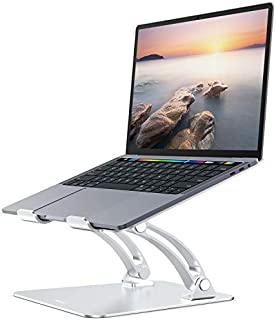 Nulaxy Laptop Stand, Ergonomic Height Angle Adjustable Computer Laptop Holder Compatible with MacBook, Air, Pro, Dell XPS, Samsung, Alienware All Laptops 11-17