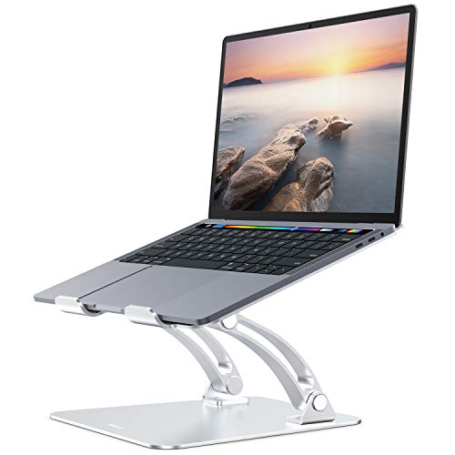 Nulaxy Laptop Stand, Ergonomic Height Angle Adjustable Computer Laptop Holder Compatible with MacBook, Air, Pro, Dell XPS, Samsung, Alienware All Laptops 11-17