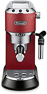 DeLonghi America, Inc EC685R Dedica Deluxe 15-Bar Pump Espresso Machine, Red