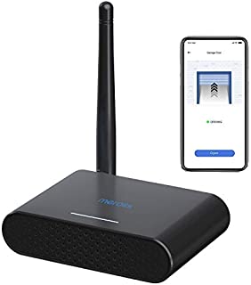 Smart Garage Door Opener Remote, Up to 3 Single Doors, APP Control, Compatible with Amazon Alexa, Google Assistant, SmartThings, Multiple Notification Modes, No Hub Needed