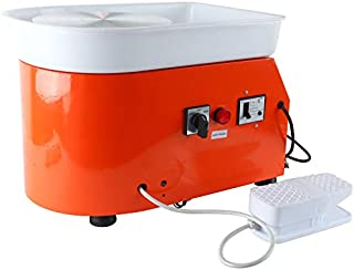 YaeTek 25CM 350W Electric Pottery Wheel Machine Ceramic Work Clay Forming Machine DIY Art Craft Tool 110V US Plug