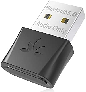 Avantree DG80 PS4 PS5 Bluetooth 5.0 Dongle Adapter, aptX Low Latency, Plug & Play, USB Audio Adapter for PC Computer Laptop Mac Linux Headset Speaker, Ideal for Music, Calls, Games, Movie (Audio Only)