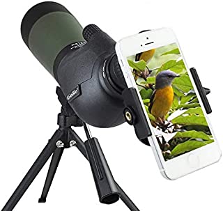 Gosky 20-60 X 80 Porro Prism Spotting Scope- Waterproof Scope for Bird Watching Target Shooting Archery Range Outdoor Activities -with Tripod & Digiscoping Adapter