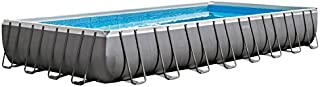 Intex 32ft X 16ft X 52in Ultra Frame Rectangular Pool Set with Sand Filter Pump, Ladder, Ground Cloth and Pool Cover