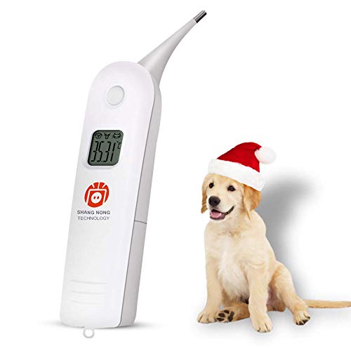 Hurinan Animal Electronic Ehermometer Pet Thermometer Digital Thermometer is a Fast Rectal Thermometer for Dogs,Horse, Cats, Pigs,Sheep