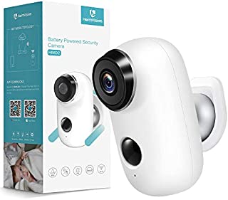 heimvision HMD2 Wireless Rechargeable Battery-Powered Security Camera, 1080P Video with 2-Way Audio, Night Vision, Waterproof Home Indoor/Outdoor WiFi Cameras with Cloud Service