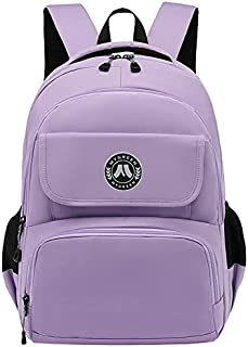 Mygreen Laptop Backpack for School Hiking Work with 15.6 in Sleeve | Durable & Dependable Women Girls Bookbag Purple College Backpack Water Resistant