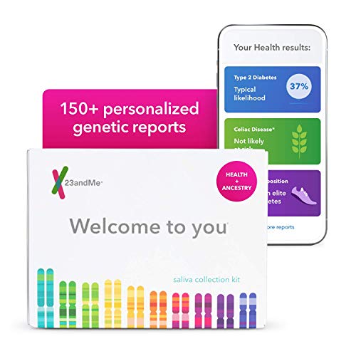 23andMe Health + Ancestry Service: Personal Genetic DNA Test Including Health Predispositions, Carrier Status, Wellness, and Trait Reports (Before You Buy See Important Test Info Below)