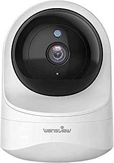 Baby Monitor Camera, Wansview 1080PHD Wireless Security Camera for Home, WiFi Pet Camera for Dog and Cat, 2 Way Audio, Night Vision, Works with Alexa Q6-W 