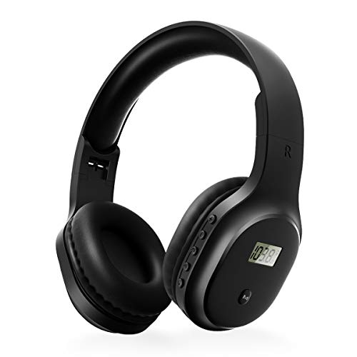 Rechargeable and Portable Personal FM Radio Headphones with Best Reception, Walkman Wireless Headset FM Radio Ear Muffs for JoggingMowing, Cycling.Meeting FM Receiver