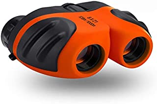 Best Toys for 4-9 Year Old Boys, YYhappy childhood Toys Binoculars for Kids,8x21 Compact Telescope Boys Gifts 10 Years Old to Wildife and Theater,Gifts for Girl 8 Year Old(Orange)