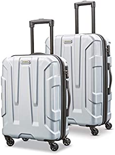 Samsonite Centric Hardside Expandable Luggage with Spinner Wheels, Silver, 2-Piece Set (20/24)