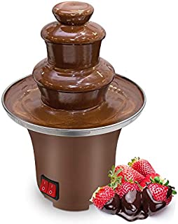 Micnaron Chocolate Fondue Fountain, Easy to Assemble 3 Tiers 8oz Melting