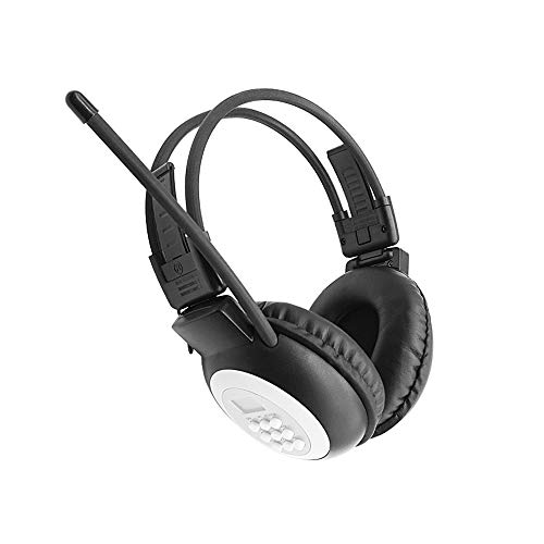 Portable Personal FM Radio Headphones Ear Muffs with Best Reception, Wireless Headset with Radio Built in for Walking, Jogging, Daily Works Powered by 2 AA Batteries (Not Included)