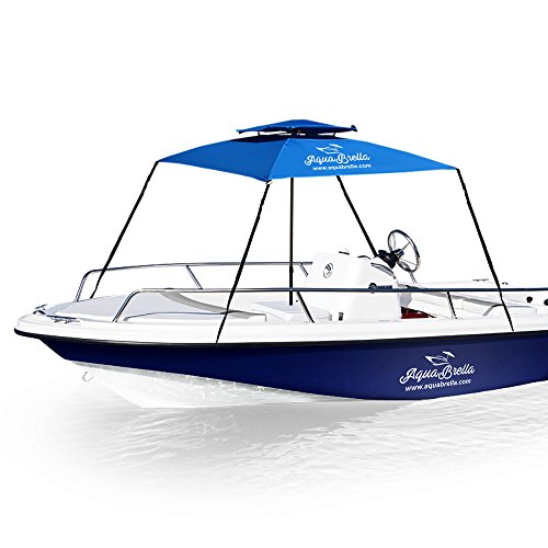 EasyGoProducts EGP-UMB-018-1 AquaBrella  The Portable Bimini Boat Top Cover Canopy. Large Size X 6 Foot, Blue