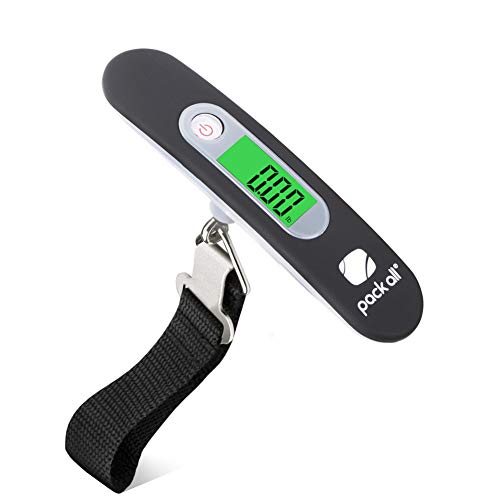 pack all Digital Luggage Scale, Travel Luggage Weight Scale with Backlit LCD Display, 88 lbs, Battery Included