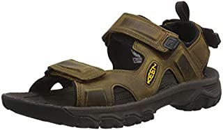 KEEN mens Targhee 3 Open Toe Hiking Sport Sandal, Bison/Mulch, 9.5 US