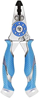 Cuda 7.5-Inch Mono/Braid Fishing Pliers and Wire Cutters, Blue, Medium