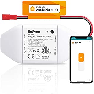 Apple HomeKit Smart Wi-Fi Garage Door Opener, Compatible with Siri, Alexa & Google Assistant, No Hub Needed, Remote Control