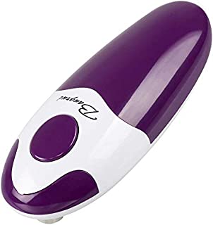 BangRui Smooth Soft Edge Electric Can Opener with One-Button Start and One-Button Manual Stop (Purple)