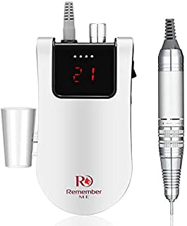 Professional Nail Drill - 35000RPM Rechargeable Electric Nail Drills E File Portable Nail Drill Machine for Acrylic Nails Extension Gel Nails Polish Cuticle, Cordless High Speed for Salon or Home Use