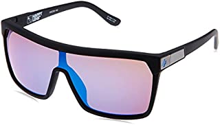 Spy Optic Flynn 670323973317 Wrap Sunglasses, 1.5 mm (Soft Matte Black/Happy Bronze/Dark Blue Spectra)