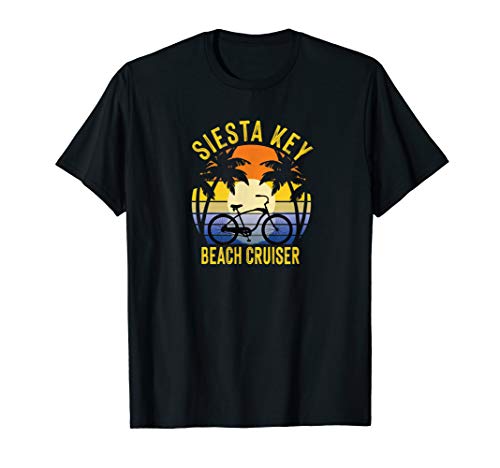 Siesta Key Beach Cruiser Florida Gulf Coast Vacation Bike T-Shirt