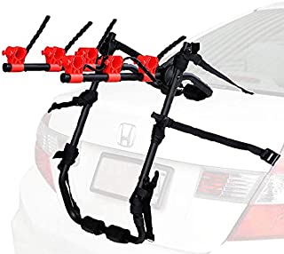 Venzo 3 Bike Rack for Car SUV Universal Carrier - Bicycle Trunk Mount Rear Racks -Sedan, Hatchback, Small SUV