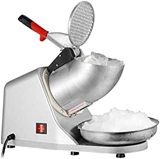 ZENY Ice Shaver Machine Electric Snow Cone Maker Stainless Steel Shaved Ice Machine 145lbs Per Hour