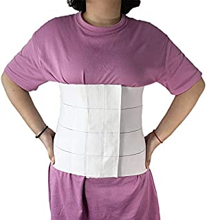 Abdominal Binder Post Surgery for Women Men Belly Binder Stomach Compression Abdominal Belt After Surgery Abdomen Binder Compression Support Waist Binder Bariatric C Section Belly Wrap (33-39 in)