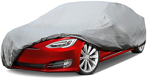 Leader Accessories Platinum Guard Gray 7 Layer Universal Sedan Cover with Cotton Outdoor Indoor Use (Cars up to 19'0