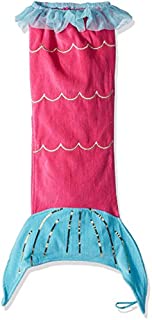 Mud Pie Baby Girls Mermaid Tail Beach Towel, Pink, One Size