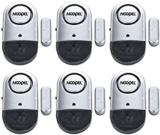 Window Door Alarm 6 Pack, NOOPEL 120DB Magnetic Pool Alarm for Doors and Windows, Burglar Intruder Entry Alert for Kids Toddlers Personal Safety