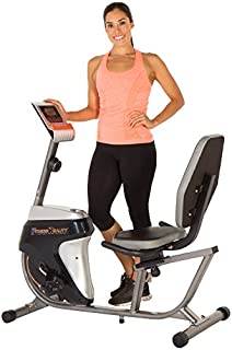 Fitness Reality R4000 Magnetic Tension Recumbent Bike with Workout Goal Setting Computer