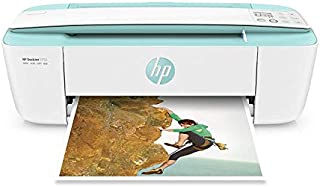 HP DeskJet 3755 Compact All-in-One Wireless Printer, HP Instant Ink, Works with Alexa - Seagrass Accent (J9V92A)