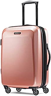 American Tourister Moonlight Hardside Expandable Luggage with Spinner Wheels, Rose Gold, Carry-On 21-Inch