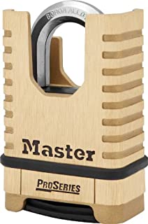 Master Lock, Brass, Padlock, ProSeries Set Your Own Combination Lock, 2-1/4 in. Wide, 1177D