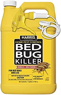 HARRIS Bed Bug Killer, Liquid Spray with Odorless and Non-Staining Formula (Gallon)