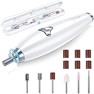 Electric Nail Drill BESTOPE 15-Pieces Professional Manicure&Pedicure Nail Drill Kit 20000 RPM Electric Nail File Set with Magnetic Case Cordless Salon-Quality Grooming at Home with 8 Speed Settings