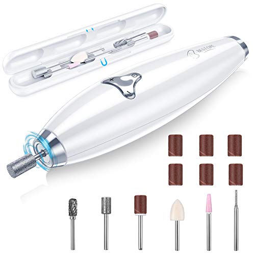 Electric Nail Drill BESTOPE 15-Pieces Professional Manicure&Pedicure Nail Drill Kit 20000 RPM Electric Nail File Set with Magnetic Case Cordless Salon-Quality Grooming at Home with 8 Speed Settings