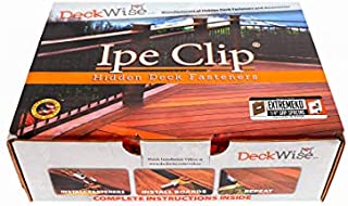 DeckWise (Brown) Ipe Clip EXTREMEKD Hidden Deck Fasteners, 1/4