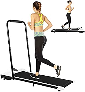 Folding Under Desk Treadmills for Home, Electric Treadmill Exercise Machine & Home Quiet Running Walking, Heavy Duty Treadmill Jogging Fitness Folding Equipment, 0.5-4 MPH and P01-P12 Program (Black)