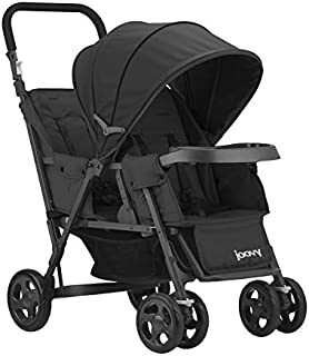 Joovy Caboose Too Graphite Stand-On Tandem Stroller, Black