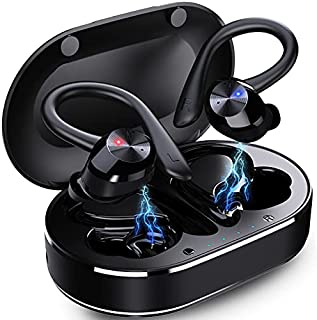 Wireless Earbuds Sports, Bluetooth 5.1 Headphones with Microphone Deep Bass Bluetooth Earphones in-Ear, CVC8.0 Noise Cancelling Earbuds for Running Gym IPX7 Waterproof, 42H Playtime, Touch Control