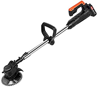 Cordless String Trimmer - Electric String Trimmer/Edger Battery Powered, 24V Weed Eater with Battery & Charger, Grass Trimmer for Multi-Angle Adjustment Cutting, Lightweight Lawn Trimmer for Mowing