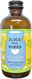 BALM! Baby Juice Those Wipes All Natural Cloth Wipe Solution | GLASS Jar | Made in USA