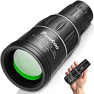 Pankoo 16X52 Monocular Telescope, High Power Prism Compact Monoculars for Adults Kids HD Monocular Scope for Bird Watching Hunting Hiking Concert Travelling