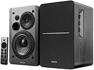 Edifier R1280DBs Active Bluetooth Bookshelf Speakers - Optical Input - 2.0 Wireless Studio Monitor Speaker - 42W RMS with Subwoofer Line Out - Black