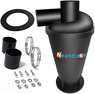 Cyclone Dust Collector Dust Collection Dust Separator Shop Vac Accessories (Black)