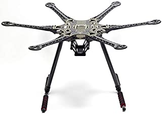 FPVDrone S550 Hexacopter Frame Kit 6-Axis Drone Flame with Unflodable Carbon Fiber Landing Gear